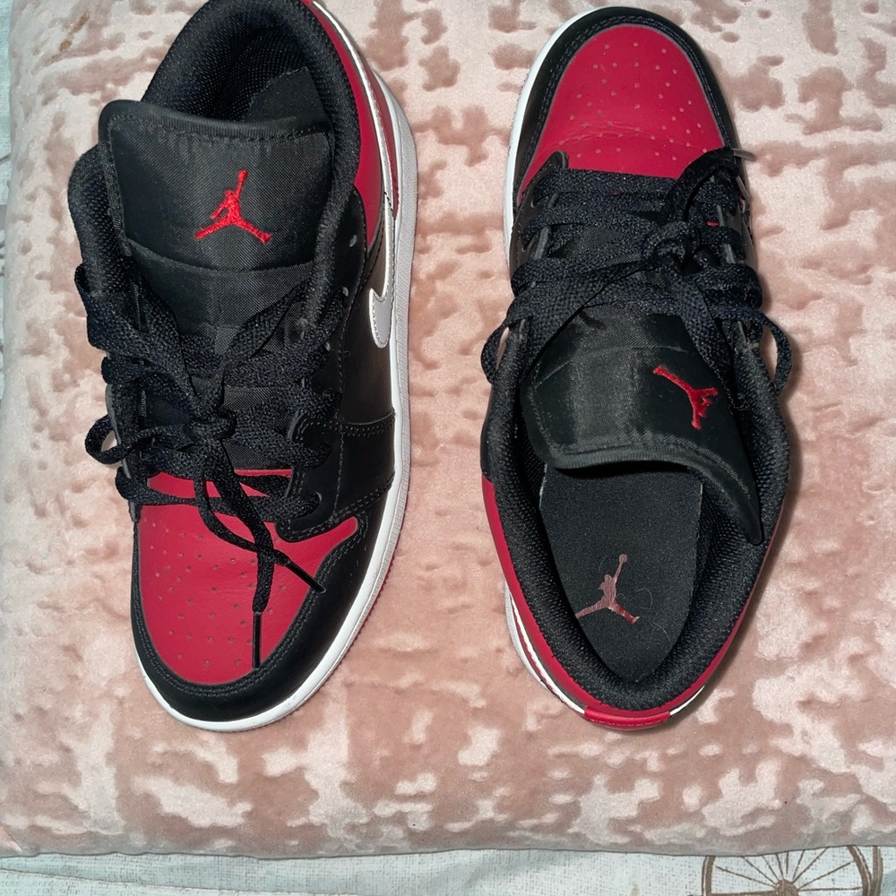 Air Jordan Red and Black Sneakers